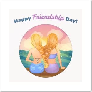 Happy friendship day Posters and Art